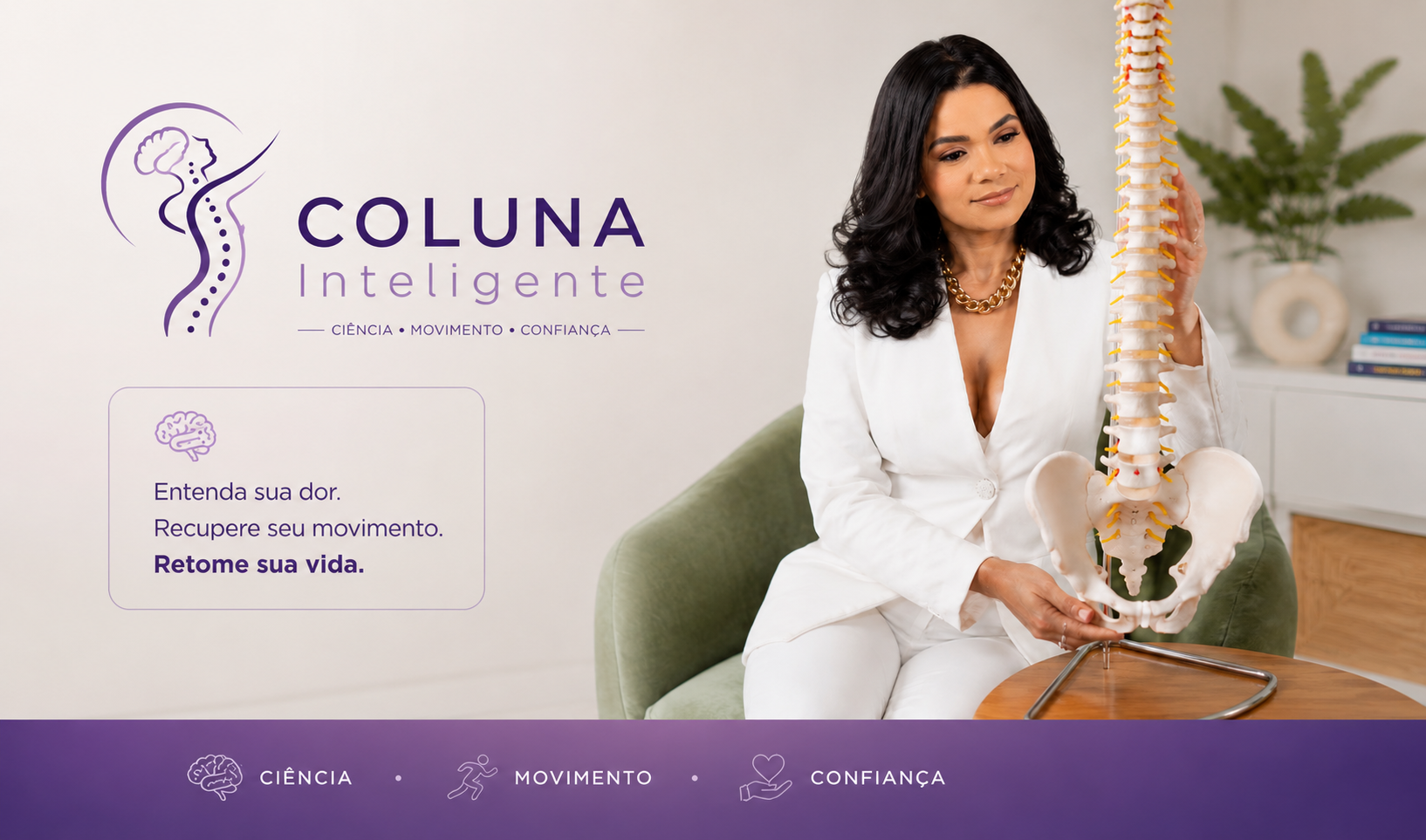 Coluna Inteligente — Ciência, Movimento, Confiança
